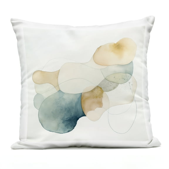 Stupell Industries Soft Oblique Abstract Shapes Outdoor Printed Pillow, design by Irena Orlov