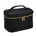 thumbnail image 5 of Travel Makeup Bag Lightweight Multifunctional Waterproof Portable Cosmetic Pouch Black square, 5 of 8