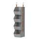 thumbnail image 1 of Organizador de Armario Colgante de 4 Niveles, Estantes para Colgar Ropa, de Armario Que Ahorra Espacio, Contenedores de Tela para Dormitorio, Color Gris., 1 of 5