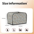 thumbnail image 5 of Haiem White Popcorn Print Toaster Covers 2 Slice Wide Slot,Bread Dust Cover & Fingerprint Protection,Bread Machine Cover,Appliance Covers, 5 of 7
