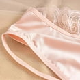 thumbnail image 5 of Ashirexll Ladies Underwear Panties, Plus Size Underwear for Women, Solid Color Lace Bow Mid Low Waist Hollow Mesh Triangle Panties, 5 of 7