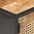 thumbnail image 4 of vidaXL TV Stand 35.4"x11.8"x15.7" Rough Mango Wood and Natural Cane, 4 of 9