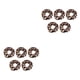thumbnail image 4 of Qarigey Paquete de 5 gomas para el pelo para mujer, elásticas, para viajes, vacaciones, oficina, coleta elástica, diadema para mujer tipo 2 Tipo 2 2piezas, 4 of 6