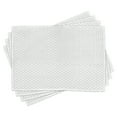 thumbnail image 1 of Ambesonne White Place Mats Set of 4, Vintage Green Polka Dots, Standard Size, Forest Green and White, 1 of 6