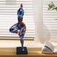 thumbnail image 1 of Graffiti Lady Estatua Yoga Pose Escultura Artesanía Ornamento Foto Props Coleccionables Mujer Figuras para dormitorio Gabinete Escritorio Decoración Estilo B Soledad Figuras de mujer, 1 of 10