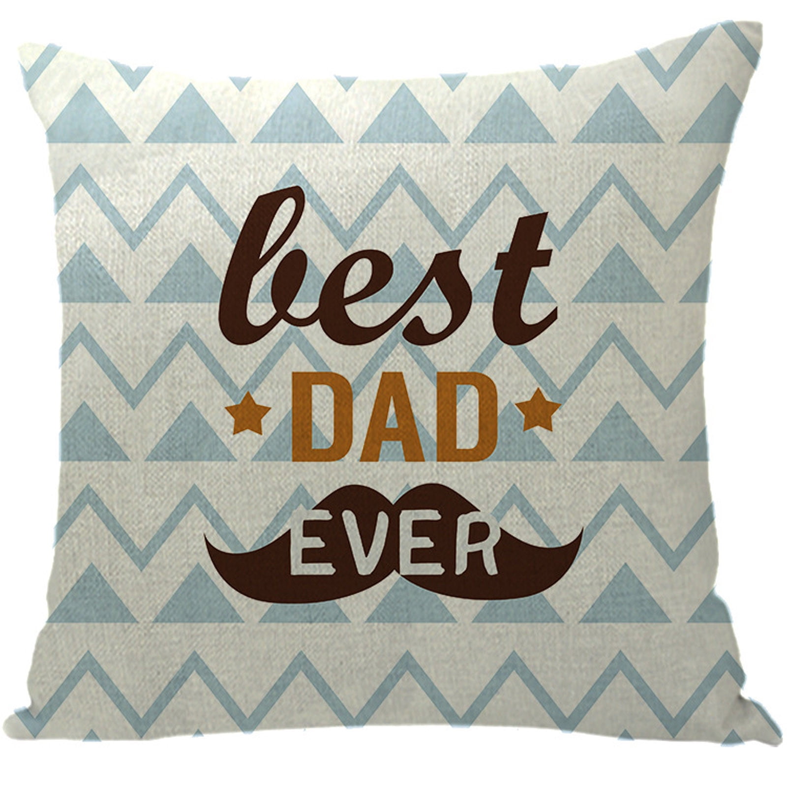 Reserved For Dad Linen Cushion Cover Pillow Funny Fathers Day Daddy 