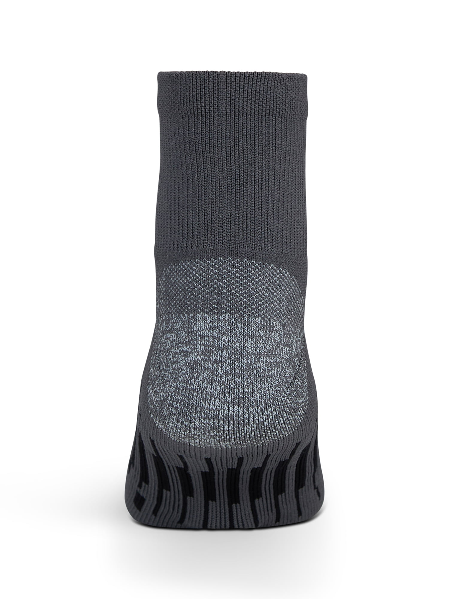 Wrangler Peak Light Compression Ankle Socks for Men, Size 6-12, Gray/Black, 6 Pairs