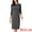 Dark Grey, variant on Vintage Houndstooth 3/4 Sleeve Bodycon Dress M Black