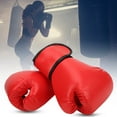 thumbnail image 1 of Boxing Gloves, Fighting Mitts Compressed Sponge Effective Buffering PU Leather  For Fighting For Training For Boxing Red, 1 of 8