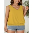 thumbnail image 2 of Womens V Neck Casual Tank Tops Fit Sleeveless Summer Tops Shirts Blouses, 2 of 5