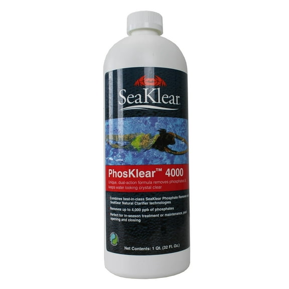 SeaKlear 1040120 PhosKlear 4000 Dual Pool Water Clarifier Phosphate Remover 32oz