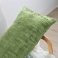 thumbnail image 6 of Home Soft Things Textured Velvet Pillow Covers (Set of 2), - Calla Green - 14" x 26", 6 of 6