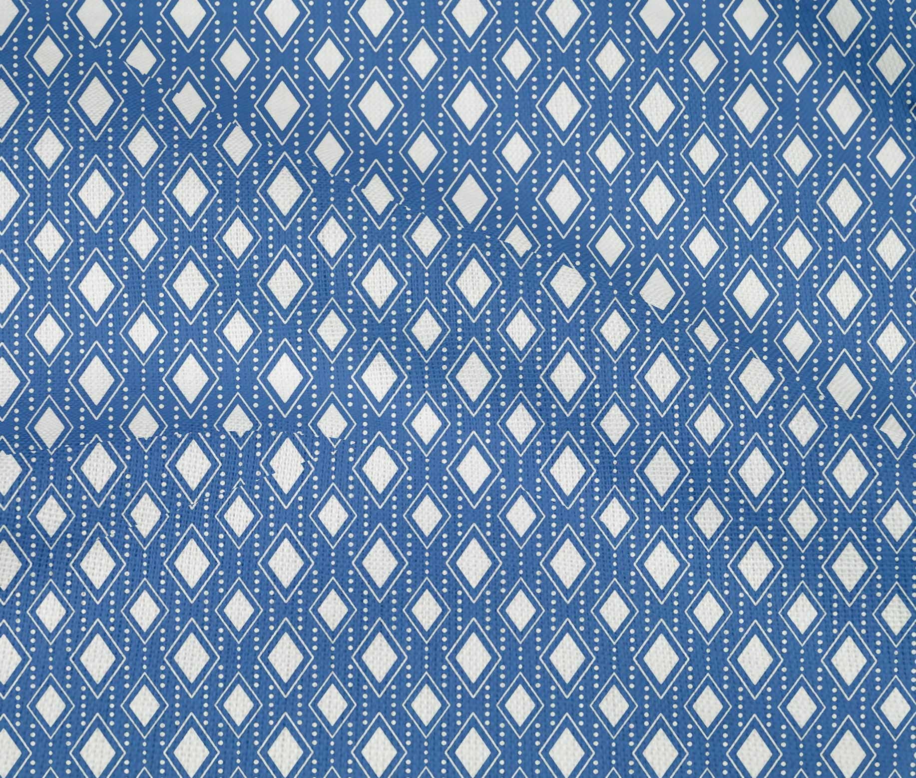 oneOone Cotton Flex Blue Fabric Christmas Quilting Supplies Print Sewing Fabric By The Yard 40 Inch Wide