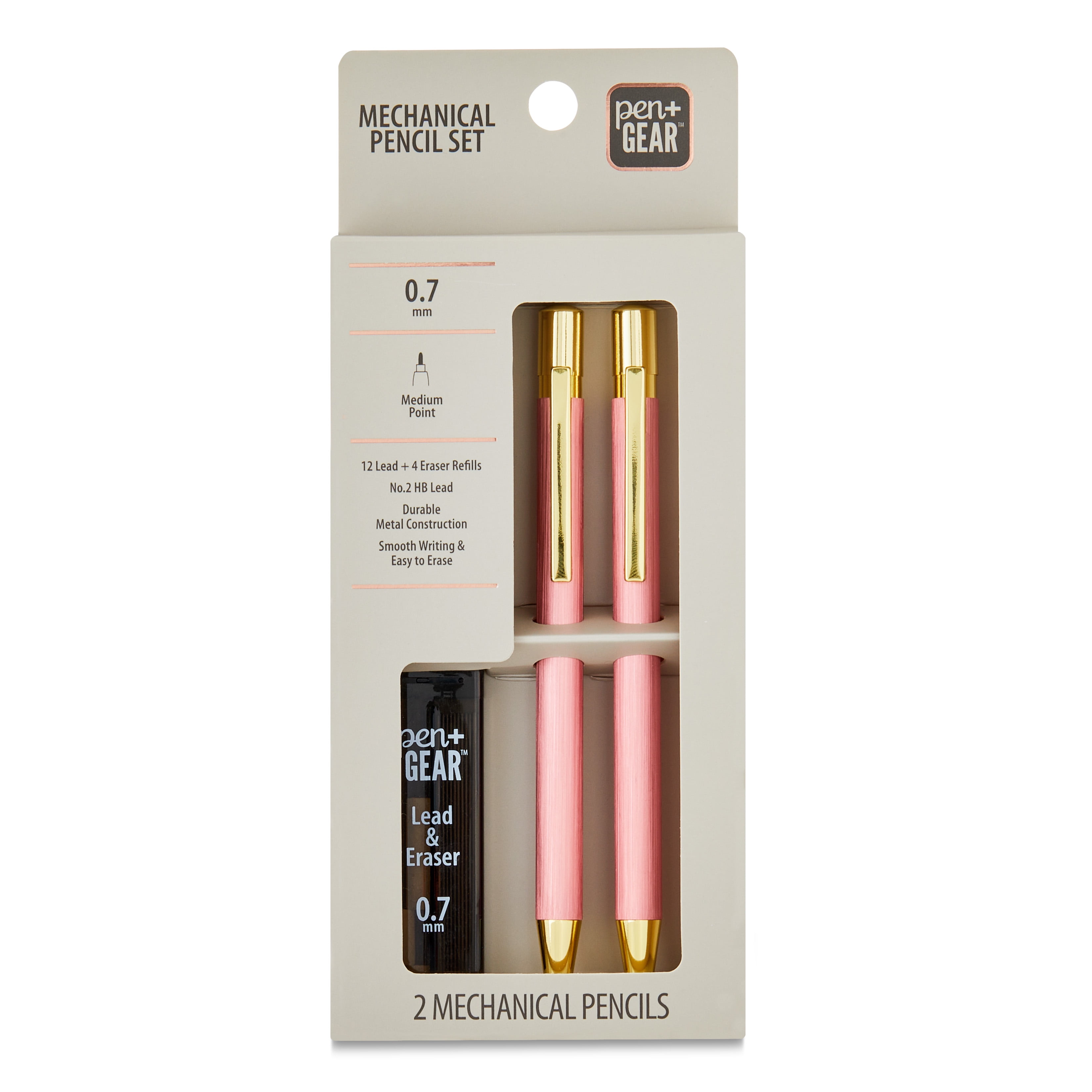 Pen+Gear Mechanical Pencil Kit, 0.7 mm, 2 Count,