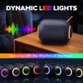 thumbnail image 2 of JYX Altavoz Bluetooth Altavoz Inalámbrico Portátil para Fiestas con Luces RGB Coloridas para Exteriores, Sonido Estéreo Fuerte, L5-Blue, 2 of 6