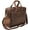 Dark Brown, variant on Full Grain Leather Briefcase for Men, Handcrafted, Fits 15.6" Laptop - Dark Brown