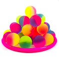 thumbnail image 2 of 1 Pcs 25 mm Two-Color Elastic Ball Toy Children Colored Boy Rubber One Size, 2 of 5