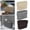 Coffee, variant on zhonghuaying 1 Pack Woven Storage Organizer, Oval Natural Fiber Holder with Handles for Home Coffee