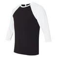 thumbnail image 3 of Canvas Mens 3/4 Sleeve Baseball T-Shirt, 3 of 4