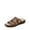 BROWN, variant on Women's Slide Sandals Comfortable Arch Support Flat Sandals Slip On Casual  Adjustable Strap Casual Sandals