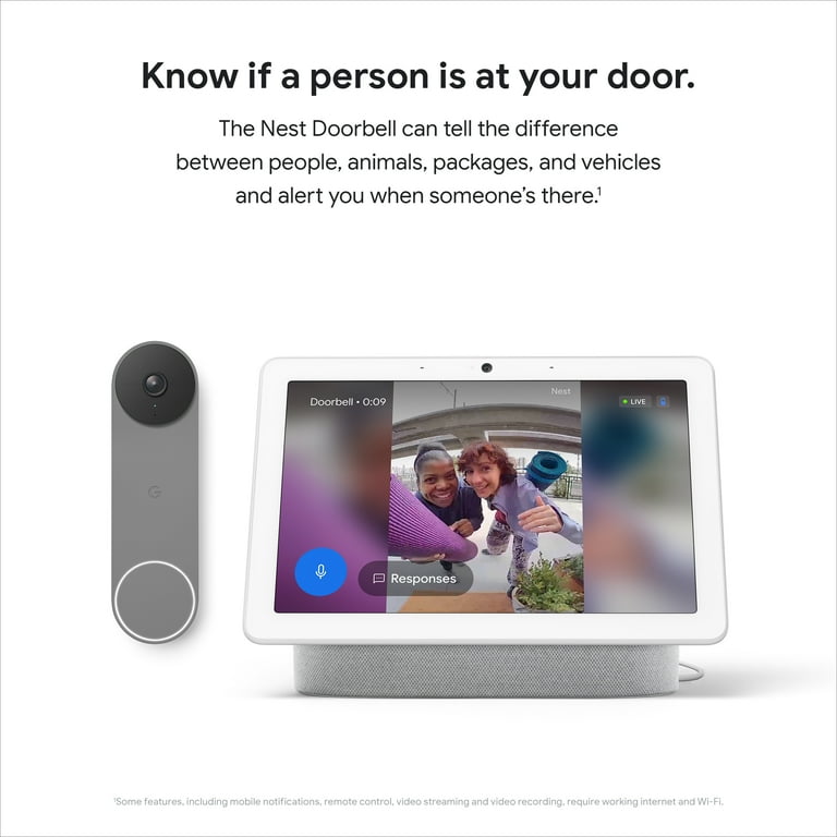 Google Nest Doorbell - Battery-Powered, WiFi Home Security