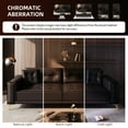 thumbnail image 5 of LLappuil King Size Pull Out Sofa Bed, Oversized Faux Leather 4 Seat Sofa Convertible Sleeper Sofa Bed Dark Brown, 5 of 11