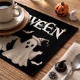 thumbnail image 7 of Sm:)e Ghost Pumpkin Halloween Placemats Set of 4, Halloween Party Kitchen Dining Indoor Outdoor Decorations, 7 of 7