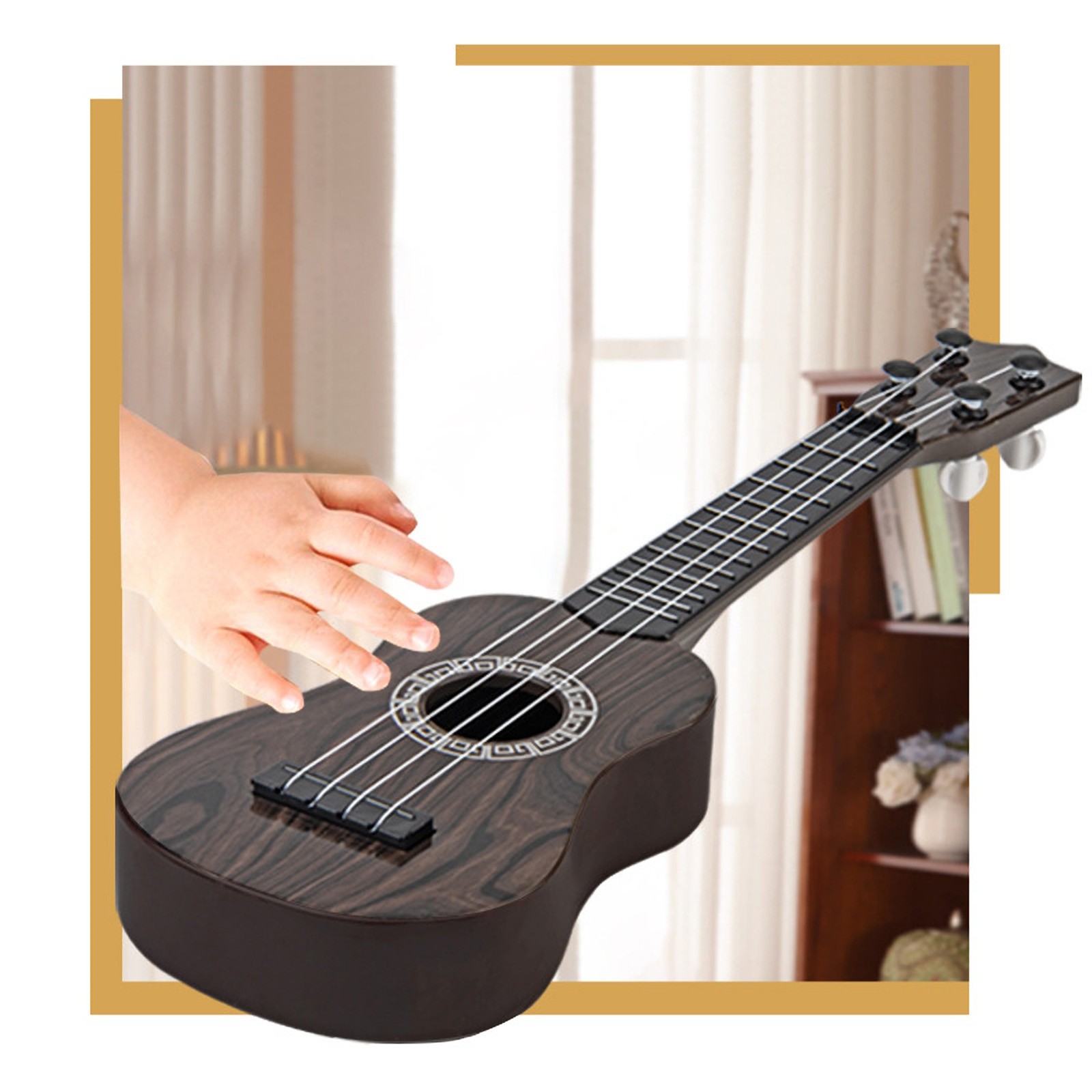 Ukulélé Enfant 36 Cm - 4 Cordes Réglables - ABS Coloré - Jouet Musical éducatif Pour Enfants 2 Ans Et Plus