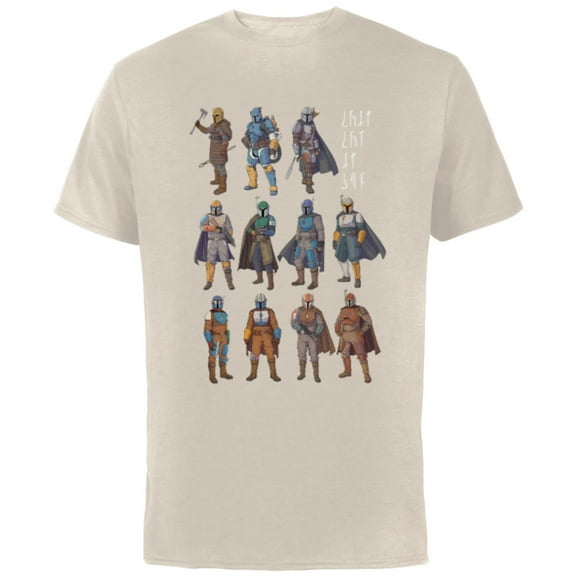 Star Wars The Mandalorian Bounty Hunters This is the Way - Short Sleeve Cotton T-Shirt for Adults - Customized-Natural