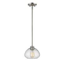 1 Light Mini Pendant in Traditional Style 8 inches Wide By 6.5 inches High-Brushed Nickel Finish Bailey Street Home 372-Bel-2019954