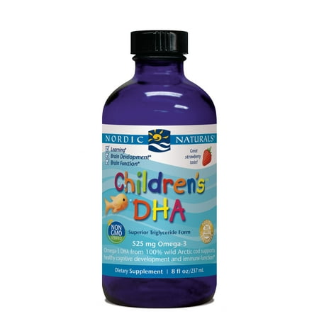 Nordic Naturals Children's DHA Liquid, Strawberry, 8 Oz
