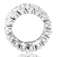 thumbnail image 4 of 16 Ct Lab Grown Diamond 3-Row Eternity Wedding Ring in 10k White or Yellow Gold, 4 of 5