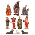 thumbnail image 1 of Ensemble de Scène de Nativité Traditionnelle en Résine, Ensemble Religieux de Noël, 1 of 6