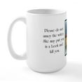 thumbnail image 2 of CafePress - Do Not Annoy The Writer (Female Writer) Mugs - 15 oz Ceramic Large White Novelty Mug, 2 of 6