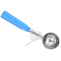 Uxcell 2 Ounce Ice Cream Scoop with Trigger, Stainless Steel Portion Cookie Scoop with Thumb Trigger, Blue