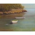 thumbnail image 2 of Wendling, Marilyn 18x15 White Modern Wood Framed Museum Art Print Titled - Harbored Dories I, 2 of 4