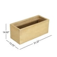 thumbnail image 5 of MGO Handmade Rectangle Planter Box, Antique Brown Antique brown + Magnesium Oxide, 5 of 9