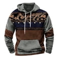 thumbnail image 2 of ersvoioy Mens Hoodies Pullover Vintage Print Long Sleeve Hooded Sweatshirt with Pocket Regular Fit Cotton Blend Soft Fleece Casual Fall Winter Retro Style Streetwear Fashion Graphic Top, 2 of 3