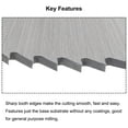 thumbnail image 4 of Uxcell 63mm Dia 16mm Arbor 1.2mm Thick 72 Tooth High Speed Steel Circular Saw Bit, 4 of 4