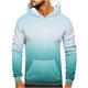 thumbnail image 1 of Sudadera con capucha para hombre, estilo casual, a la moda, con cuello redondo, bolsillos y estampado degradado, sudadera de manga larga con capucha, blusa de poliéster para hombre, 1 of 5