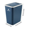 thumbnail image 2 of YOBOLK Trash Can Clearance Bathroom Trash Can With Lid Garbage Can With Press Lid Plastic Wastebasket With Popup Lid for Toilet office Bedroom Living Room Garbage Can, 2 of 6