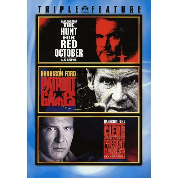 Jack Ryan Triple Feature (The Hunt for Red October / Patriot Games / Clear and Present Danger) (DVD)