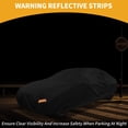 thumbnail image 3 of Unique Bargains 1 Pc Universal Car Cover Waterproof All Weather Automotive Outdoor Anti-UV Full Exterior Cover 210D-PU Black Fit for Sedan Length 177" to 185", 3 of 6