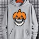 thumbnail image 1 of Capuchas Para Hombres, Sudadera Con Capucha Casual Para Hombres Con Bolsillo Canguro Para Primavera Y Otoño, Como Regalos. 'Calabaza De Halloween Y Cráneo' Sudadera Con Capucha Gráfica, 1 of 4