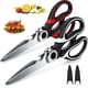 thumbnail image 1 of Tijeras de cocina para uso general, paquete de 2, tijeras para carne Raptor de alta resistencia, tijeras de cocina aptas para lavavajillas, tijeras multifunción de acero inoxidable para, 1 of 6