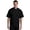 Black, variant on s 10 Button Short Sleeve Chef Coat With Mesh