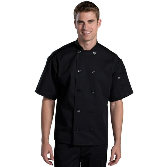 Edwards 10 Button Short Sleeve Chef Coat With Mesh
