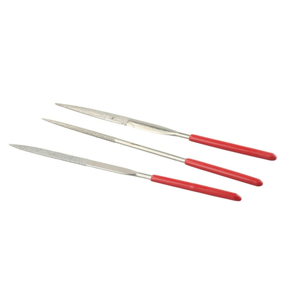 10Pcs Mini Electroplated Diamond File Rasp Needle Metal Carving Craft Hand Tool