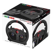 Subsonic – Superdrive 270 GT Steering Wheel - Dual stick LED racing wheel, 270° rotation, with pedals and paddle shifters. For Switch 2 / Switch, PS4, PC and Xbox – Black
