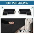 thumbnail image 2 of TOPCHANCES L-Shaped Sofa Cover, Sectional Couch Cover, Reversible Sofa Slipcovers, Furniture Protector for Pets Kids (X-Large Size, Black), 2 of 10